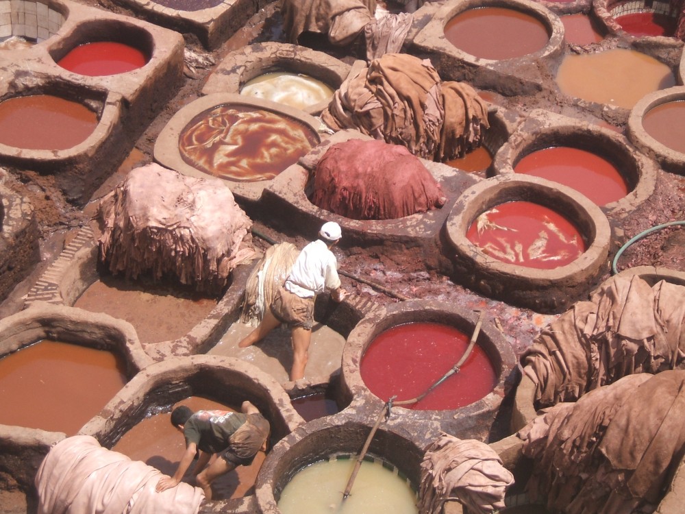 Leather Souk in Fez, Morocco