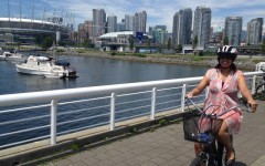 biking Vancouver seawall