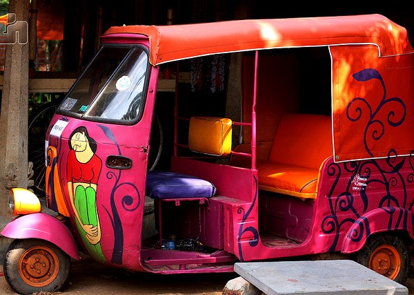 colourful rickshaw