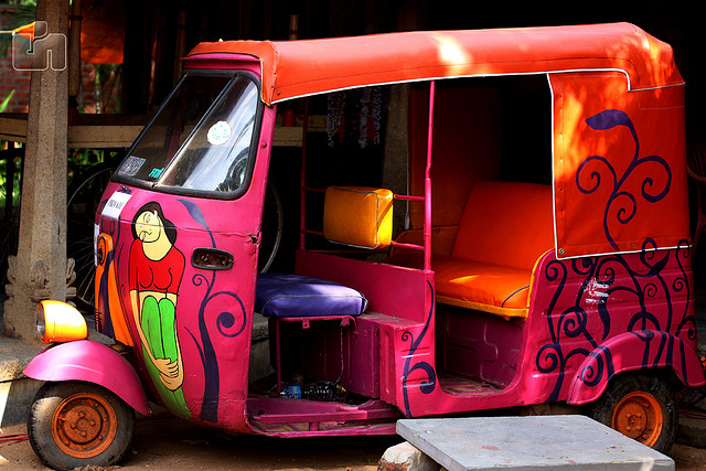 colourful rickshaw