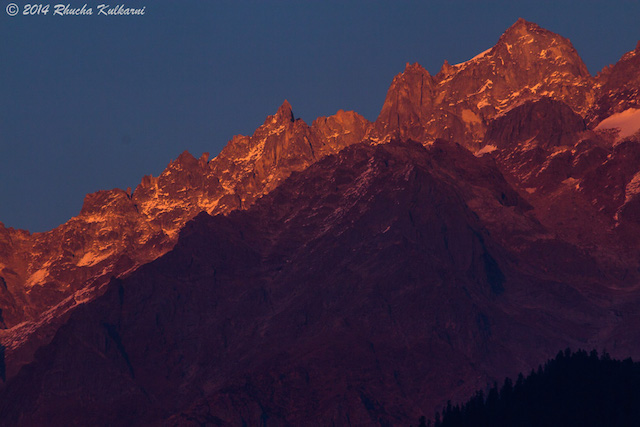 Mystic mounts of McLeodGanj - a suburb of Dharmsala where many Tibetans live.