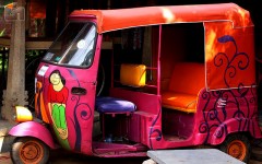 colourful rickshaw